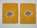 LOS ANGELES LAKERS Team Logo COTTON WRISTBANDS -(set of 2)