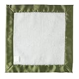 Swaddle Designs Baby Lovie Fuzzy Security Blanket - White/ Green
