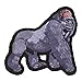 Walking Silverback Gorilla Patch, Wild Animal Patches