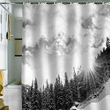 Shower Curtain White Mountain DENY Designs)