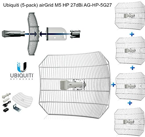 Ubiquiti Networks, Inc - Ubiquiti 5 Ghz High-Performance Integrated Innerfeed Antenna - 5Pk 5Ghz Airgrid Airmax 27Dbi 