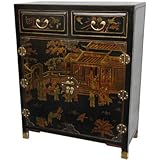 2 Drawer Chest in Black Lacquer 2 Drawer Chest in Black Lacquer