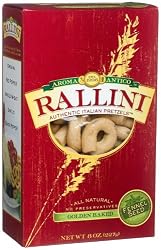 Aroma Antico Rallini Fennel Seed Flavor, Italian Pretzels, 8-Ounces Boxes (Pack of 6)