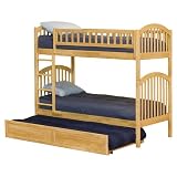 Richmond Twin/Twin Bunk Bed with Trundle Bed - Natural Maple