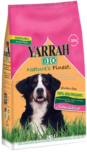 Yarrah Trockenfutter Hund, Sensitive, glutenfrei, 2kg