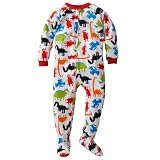 Carter's Boys Footed Sleeper Fleece Dinosaurs