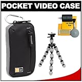 Case Logic TBC-312 Compact Pocket Video Camera Camcorder Case (Black) with  ....