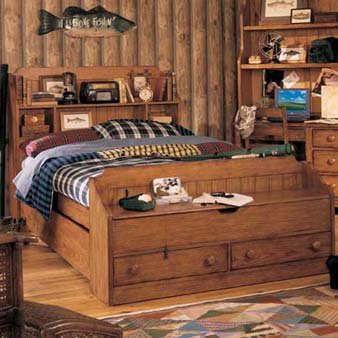 Lea Kids Jackson Creek Complete Bookcase Headboard Bed