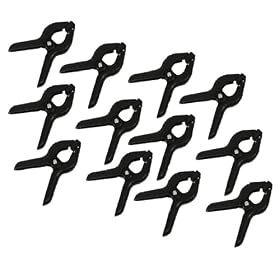 Square Perfect Professional Quality Muslin Backdrop Clamps 4 inch 12 Pack For Paper... by Square Perfect