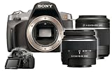 Sony DSLR-A380Y SLR-Digitalkamera (14 Megapixel, LiveView, Bildstabilisator) inkl. 2 Objektiven SAL 18-55 und SAL 55-200