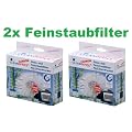 2x Ozon- u. Feinstaubfilter f�r Laserdrucker - 150x120mm - mit Aktivkohle