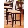Two 30"H Lugano Dark Walnut Bar Chairs By Acme Furniture