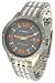 Fossil Men's Orange-Accent Stainless Steel Bracelet Watch