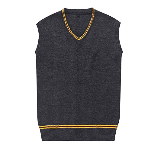 WOTOGOLD Cosplay Costumes unisex Vest Sweater Fall and Winter Waistcoat Red
