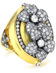 Azaara "Pangea" Double Flower Ring, Size 8