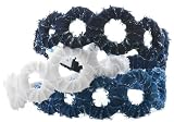 L. Erickson USA Circles Wrapped Headband - Denim