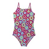 Girls' Circo Heart Toss 1-pc. Swimsuit - Pink