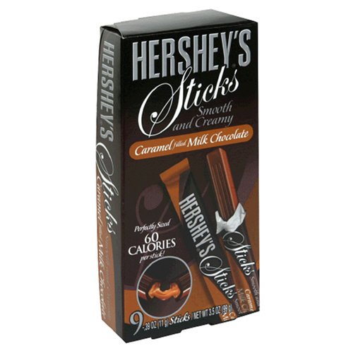 Hershey's Sticks Filled With Caramel, 3.5-Ounce Boxes (Pack of 12) by Caramels