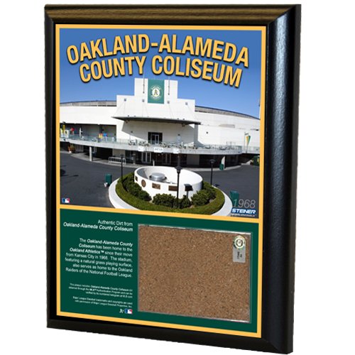 MLB Oakland Athletics Oakland Athletics 8x10-Inch Game Used Dirt Plaque Photomint