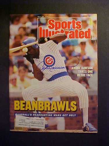 Andre Dawson Chicago Cubs Autographed July 20, 1987 Sports Illustrated Magazine