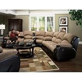 Recline Designs 706-31 Jupiter Queen Sleeper Sectional Sofa