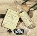 Plastic Skull and Crossbones Invitations in a Bottle