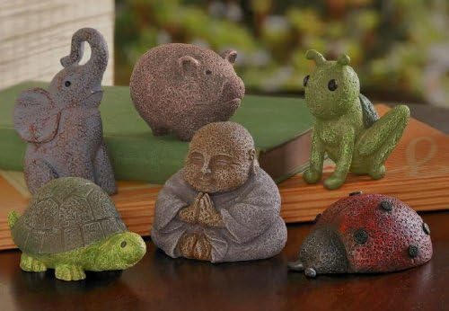 Grasslands Cement Lucky Garden Figurine Set by Grasslands Road
