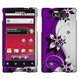Purple/Silver Vines Texture Faceplate Hard Plastic Protector Snap-On Cover  ....