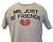 Mr. Let's Just Be Friends Little Miss Spoof Men's Vintage T-shirt by Junk Food Clothi...