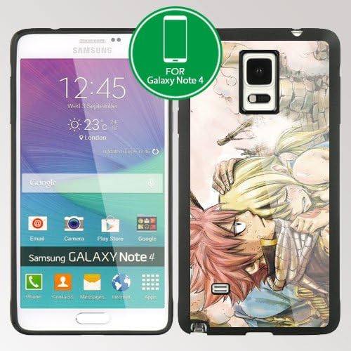 Fairy Tail Manga Anime Comic Samsung Galaxy Note 4 TPU case (#3 Black)