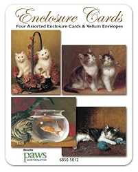 Enchanting Kittens - Set of Four Gift Cards and Vellum Envelopes