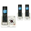 VTech LS6425-3 DECT 6.0 Cordless Phone, Black/Silver, 3 Handsets