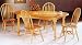 4 Quality Natural Dining Chair/Chairs in Windsor Style and Arrow Back Design (Set of 4)