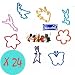 12 Silly Bandz : 6 FAIRY + 6 Rubber Band Bracelets_s-1