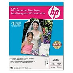 HP Q6568A Premium Plus High Gloss Photo Paper (25 sheets, 8.5 x 11-inch)