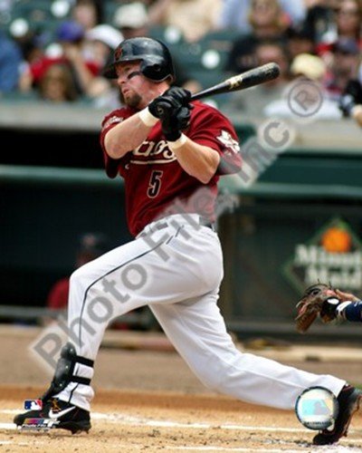 Jeff Bagwell Batting Action Finest LAMINATED Print Unknown 8x10