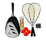 Speedminton Set S300 fuer Profis, silber/schwarz