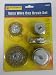 5pc x Brass Coated Steel WIRE WHEEL, CUP & END BRUSH SET for battery/power drill