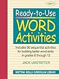 Ready-to-Use Word Activities: Unit 1, Includes 90 Sequential Activities for Building Better Word Skills in Grades 6 through 12