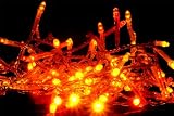 Sunset LED fairy lights in red, orange and yellow, made by QB Outdoor Living