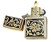 Zippo Floral Brushed Brass Pocket Lighter