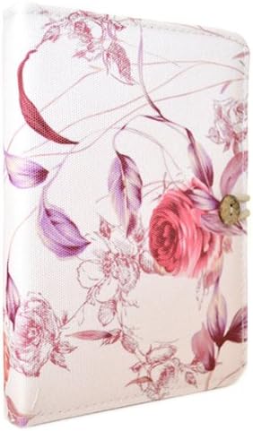 TaylorHe 6 inch Colourful eReader Covers eBook Reader Cases with Patterns and passport slot for Kindle Paperwhite / Kindle 2014 / Kindle Voyage Pink Vintage Floral Patterns