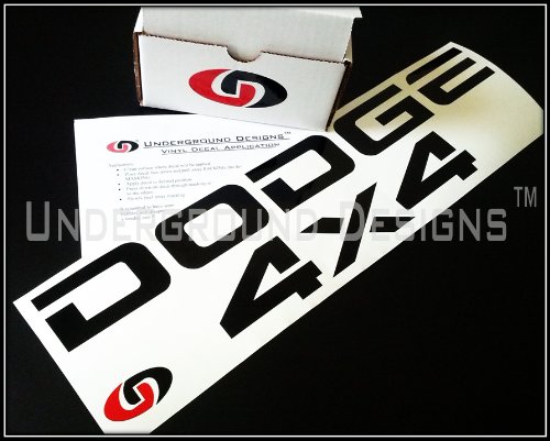 DODGE TAILGATE 4X4 Decal Kit GLOSS BLACK by Underground Designs