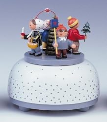 Small Music Box - Childrens Christmas Parade (4.7 inches)