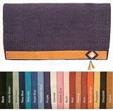 100% WOOL Show Blanket with Basket Tool Wear Leathers / Conchos / Tassles
