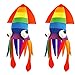 Tigerdoe Squid Hat - 2 Pack - Rainbow Squid Hat - Sea Animal Hat â€“ Rainbow Costume Accessories - Crazy Hats