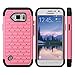 Galaxy S6 Active Case, Cimo [Shockproof] Heavy Duty Shock Absorbing Hybrid Stud Rhinestone Bling Dual Layer Protection Cover for Samsung Galaxy S6 Active (2015) - Pink