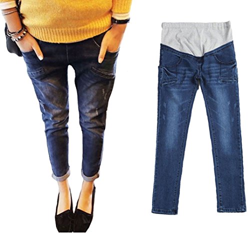 【MIKA&MAYA】 マタニティ デニム ジーンズ スキニー パンツ レディース 妊婦 ボトムス