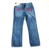 Diesel - Straight leg denim with pink embroidery