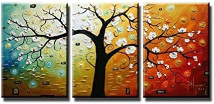 Hand painting oil painting at home fashion decorative painting modern picture frame paintings 3 pcs/set
